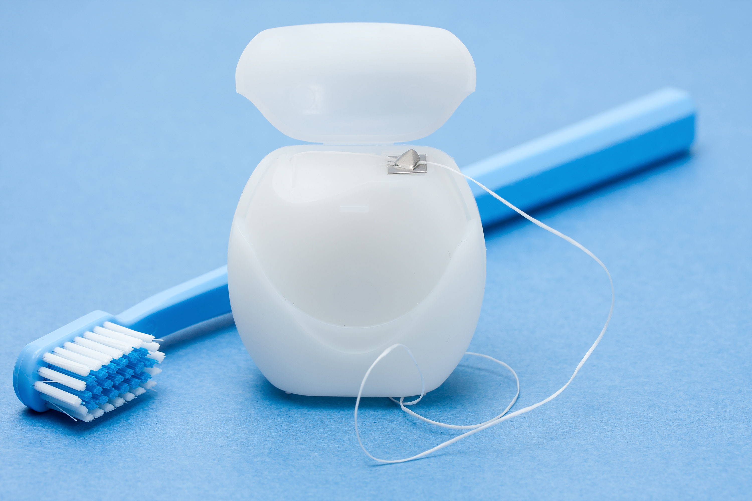Brushing or flossing first?